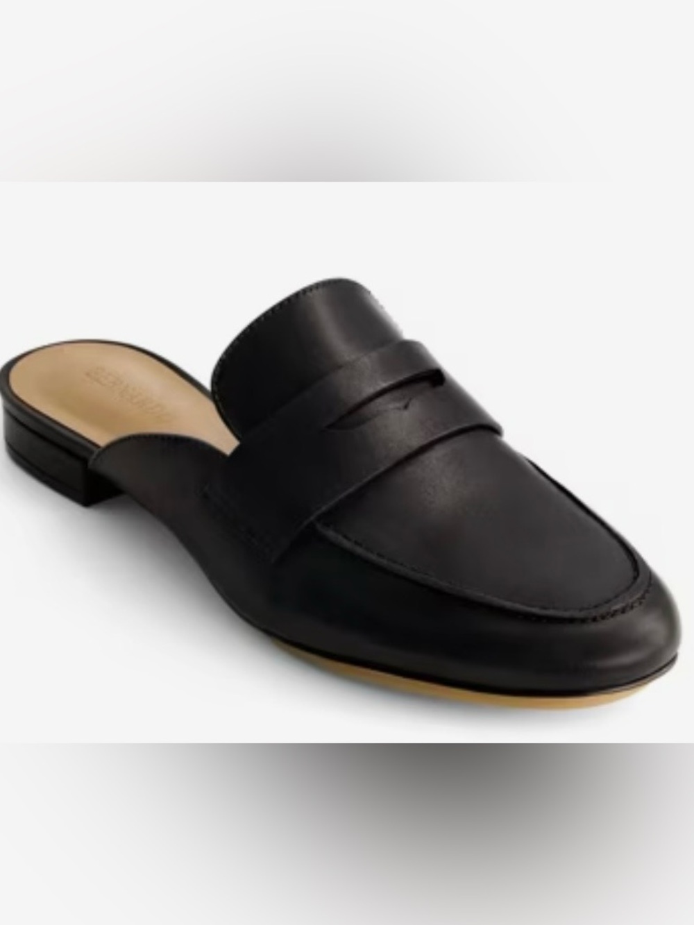 Bernardo Balda Mule Black Leather/Leather Sole
